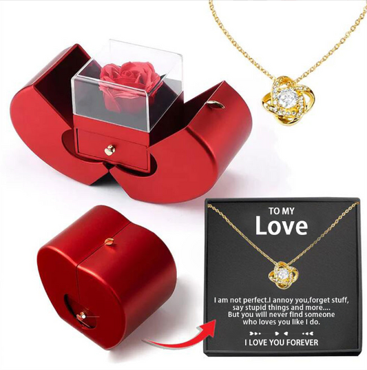 THE 'TO MY LOVE' ROSE GIFT BOX WITH NECKLACE