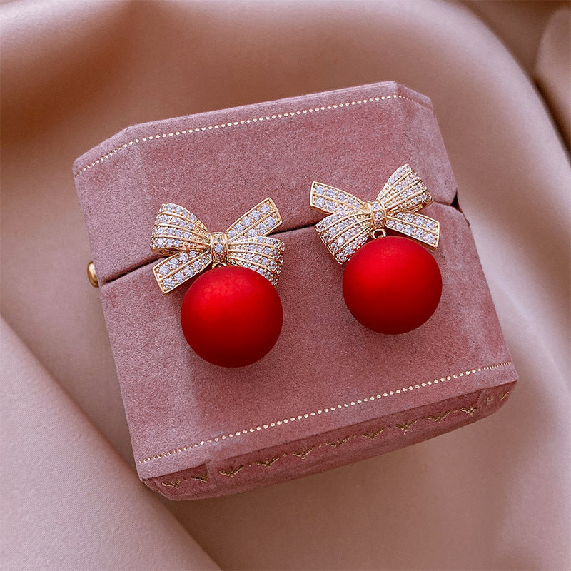 Christmas Bow Earrings